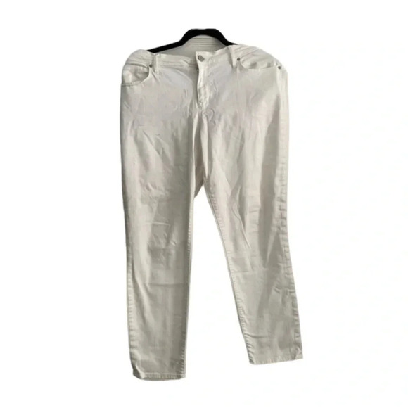 GAP White Ankle Jeans with Stretch Size 33 - Picture 3 of 9